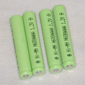

40%OFF UNITEK 4PCS 1.2V AAAA rechargeable battery 600mah 4A ni-mh nimh cell for Laser pointer pen flashlight