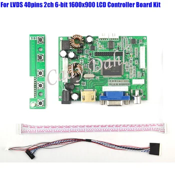 

Wholesale 10 Pcs HDMI VGA 2AV Audio Video Controller Board + 40p Lvds Cable Kits for Raspberry PI 1600x900 2ch 6 bit LCD Display