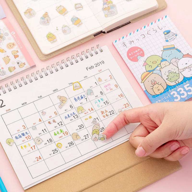

335 pcs/pack Sumikko Gurashi Book Kawaii Cute Sticker Custom Stickers Diary Stationary Flakes Scrapbook DIY Decorative Stickers