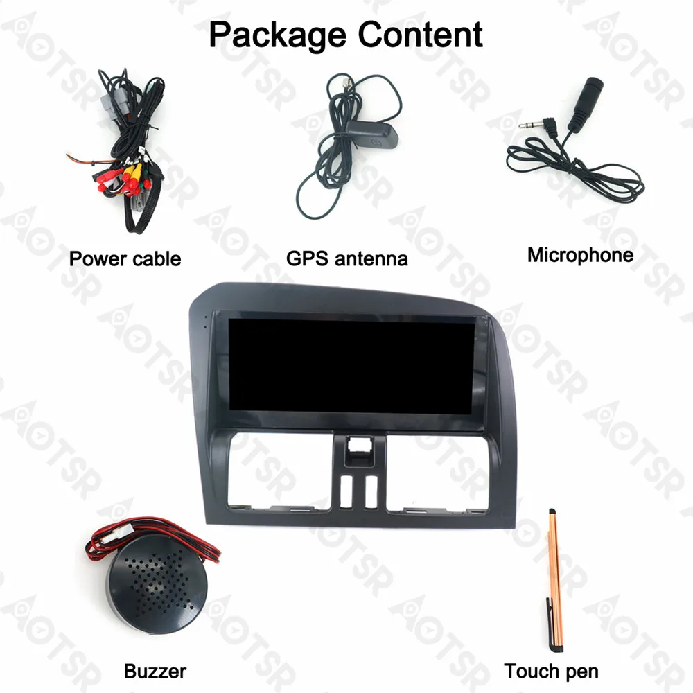 Best Aotsr 8.8" Android 6.0 Car NO DVD Player GPS navigation for VOLVO XC60 2009-2012 Radio Stereo Unit Multimedia Player Bluetooth 4