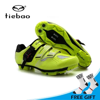 

Tiebao Men Mountain Bike Shoes Non-slip MTB Shoes Breathable Auto-lock Cycling Shoes High Quality Sport Shoes sapatilha ciclismo