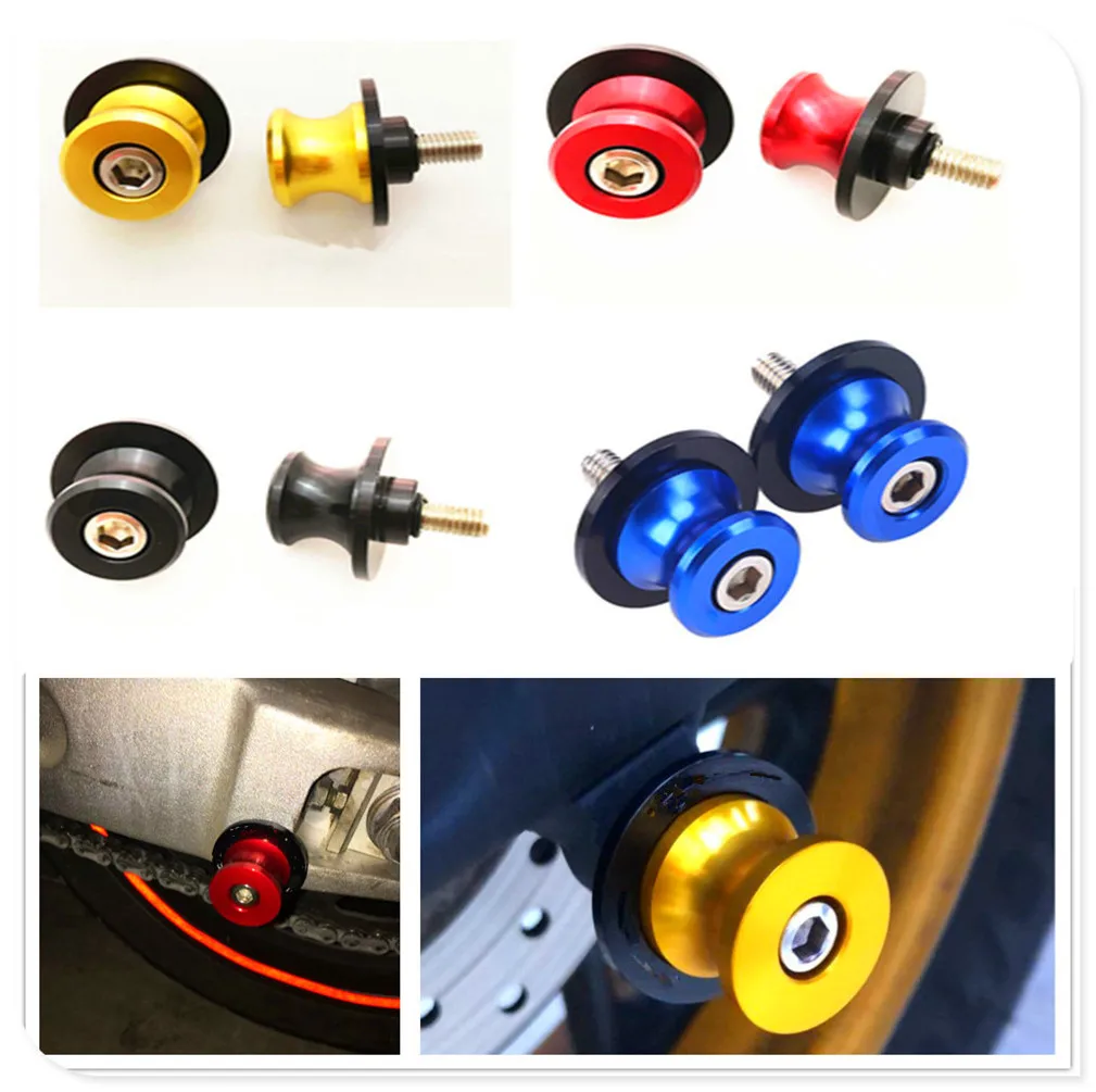 

2pcs 6mm 8mm 10mm swing arm Spools Sliders motorcycle Swingarm Spool slider for HONDA XR230 MOTARD XR250 MOTARD CRM250R AR