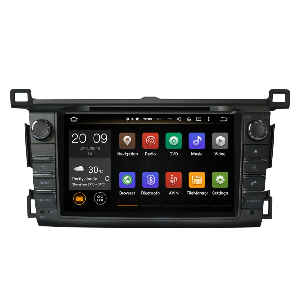 Sale Android 7.1/8.0 Octa Core Car GPS Navigation Radio Stereo For Toyota Rav4 2013- with CD DVD Multimedia Player Bluetooth WIFI 3 Sale Android 7.1/8.0 Octa Core Car GPS Navigation Radio Stereo For Toyota Rav4 2013- with CD DVD Multimedia Player Bluetooth WIFI 3