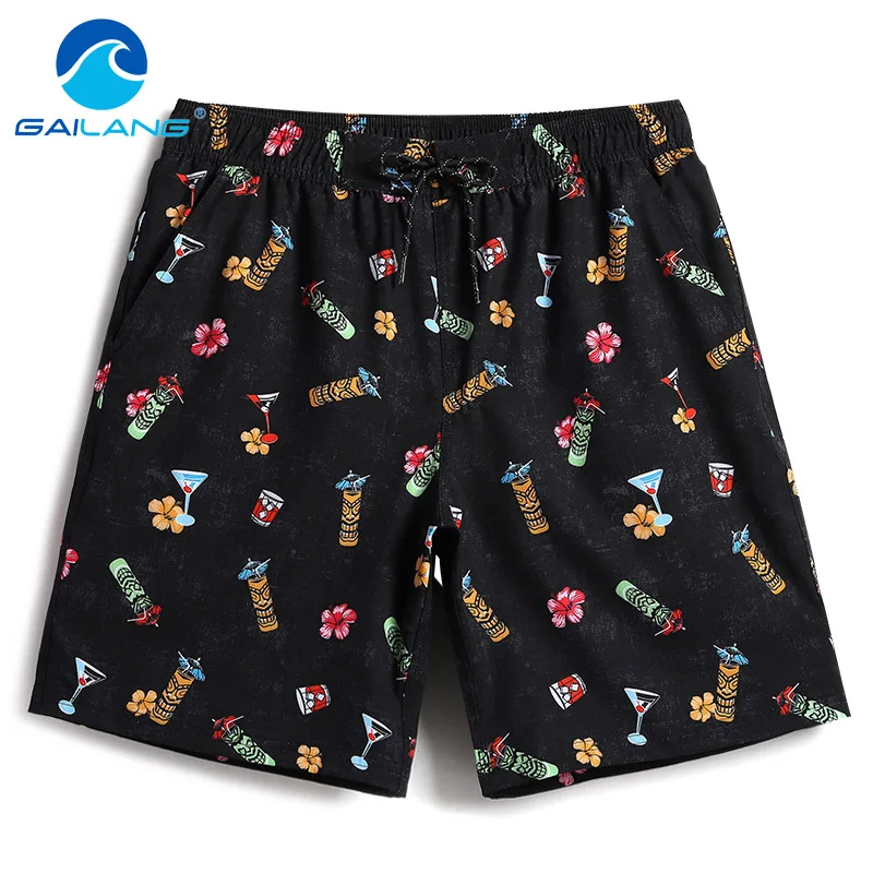 

Gailang Brand Men Beach Shorts Board Boxer Trunks Shorts Boardshorts Men's Fashion Swimwear Swimsuits Casual Active Bottoms New