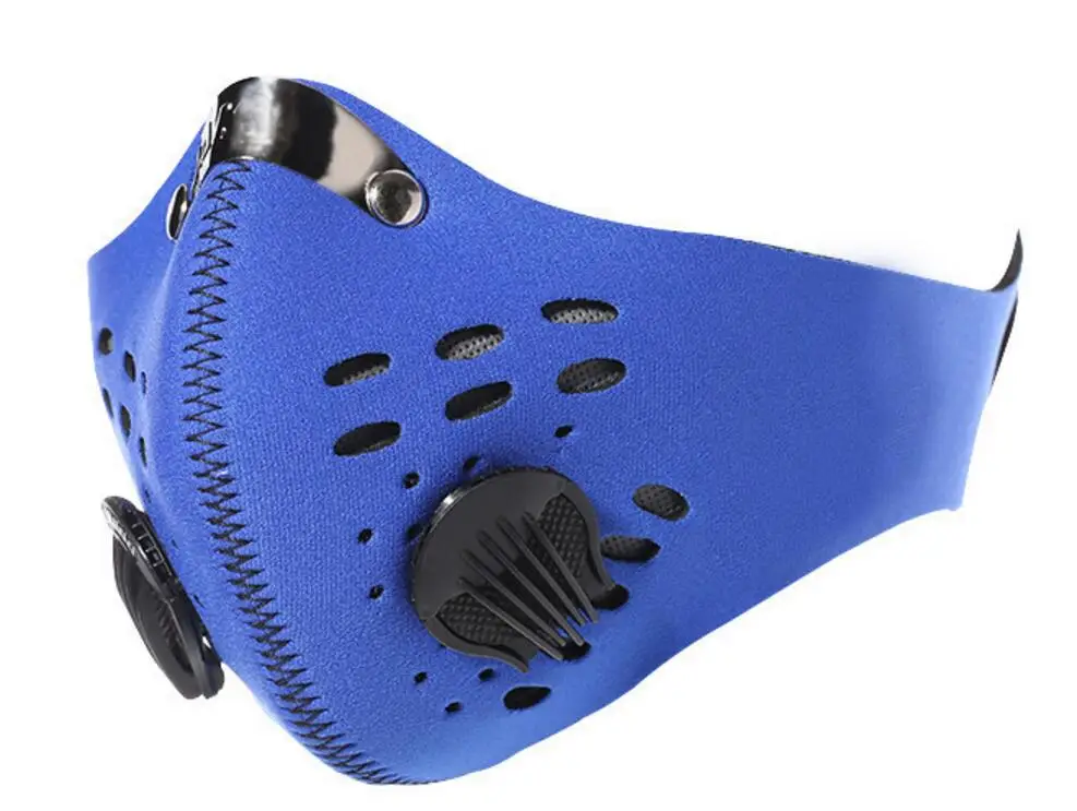 3 шт. PM2.5 анти дымке маска носить Велоспорт дыхание клапан анти-загрязнения рот маски угольный фильтр респиратор рот -заглушить