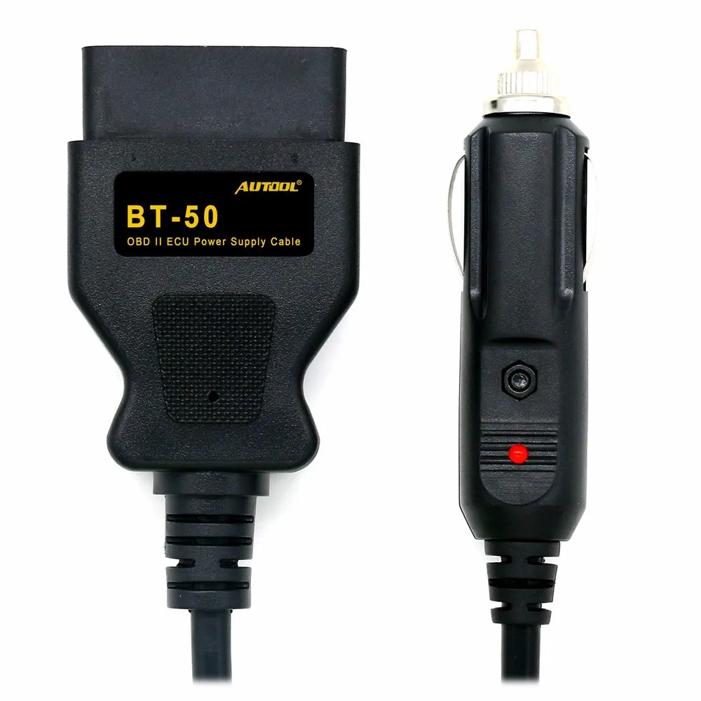 Autool bt-50 OBD2 автомобиля ЭБУ аварийного Мощность для 12 В DC Источники питания Кабель питания памяти заставка ЭБУ Мощность Интерфейс/ разъем