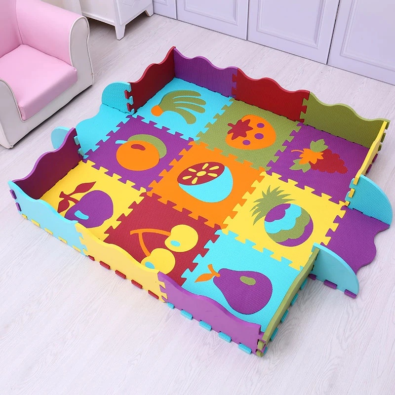 Alfombra de juego de espuma EVA para bebé, tapete de rompecabezas por 30cm x 30cm, grosor de 1cm, impermeable, números/animales mei|foam play mat|eva foam play mat - AliExpress