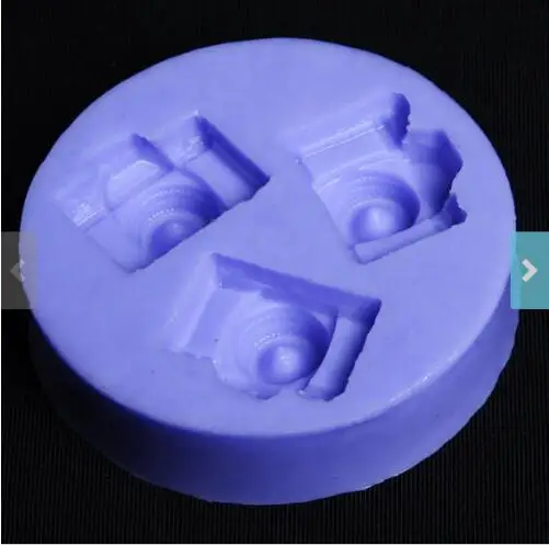 

tiny 3 holes cavity Camera Shaped Fondant Mold Resin Mold Soap Silicon Mold