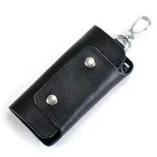 Модная ключница ключа автомобиля кошельки из натуральной кожи Для мужчин ключи Организатор ключница Для женщин Обложки с молнией Key сумка