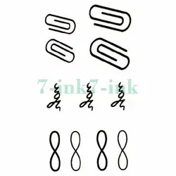 Переводная татуировка милый стикер бумаги бесконечное cyclic татуировки Водонепроницаемый временные фальшивые татуировки для мужчина