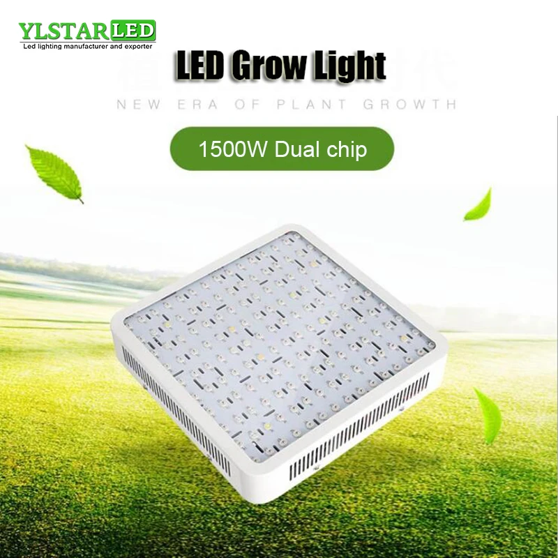 

1500W High Power Double Chip LED Plant Grow Light 85-265V Full Spectrum LED Grow Lights indoor plant seeding grow seeding grow