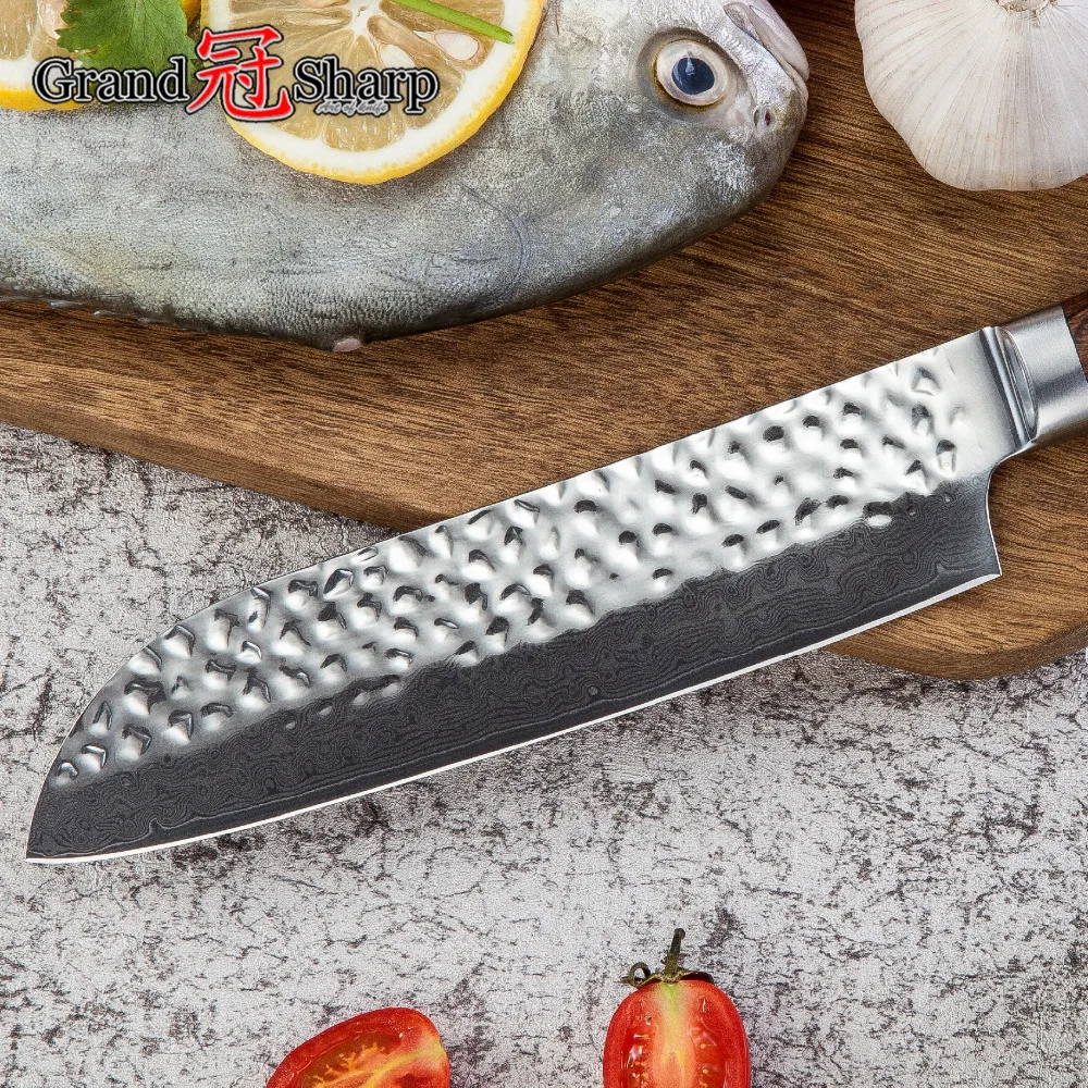 Набор ножей шеф повара из 2 предметов Santoku нож для очистки овощей vg10 японский