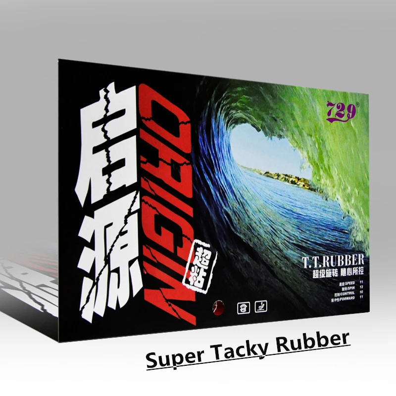 RITC 729 ORIGIN Pips In Table Tennis Defensive Tacky Rubber With Sponge