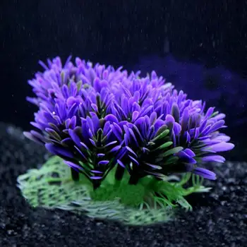 

Soft Purple Aquarium Underwater Water Plant Fish Tank Water Plants For Home Decoration