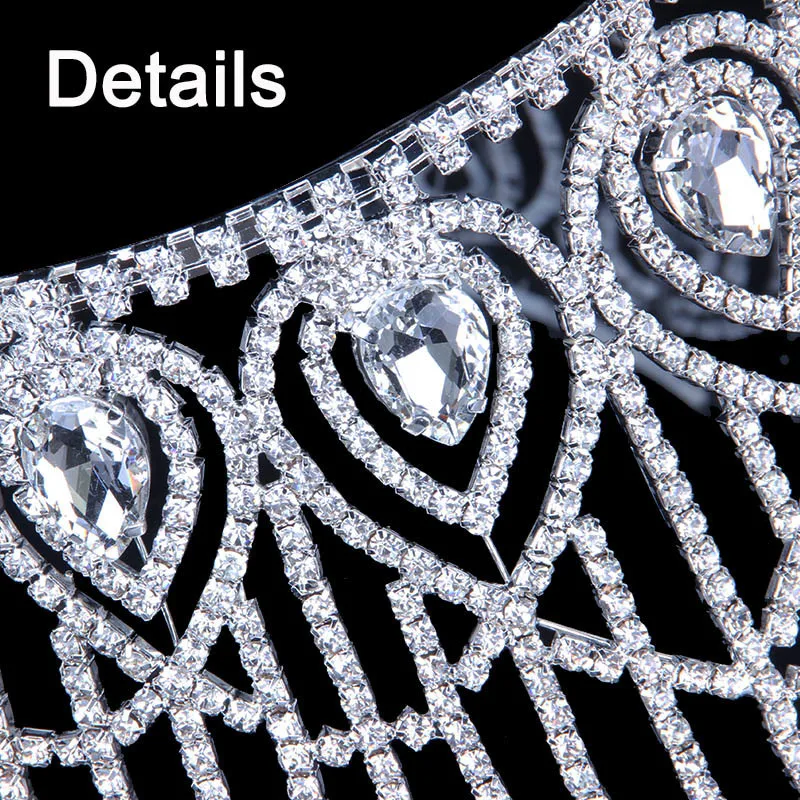 Круглые короны StoneFans винтажная со стразами кристаллами King Queen Miss usa Корона невесты