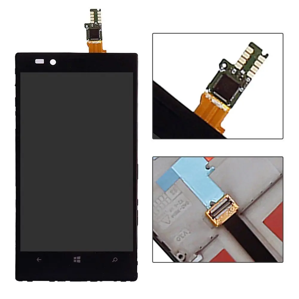 Новый AA + полная ЖК дисплей чехол с подставкой и отделениями для карт NOKIA Lumia 720