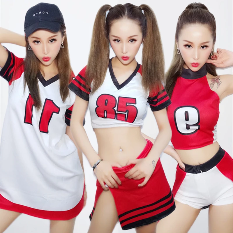 Jazz Dance Costumes Nightclub Singer Dj Women Cheerleader Costume Stage Outfit Hip Hop Clothing Rav