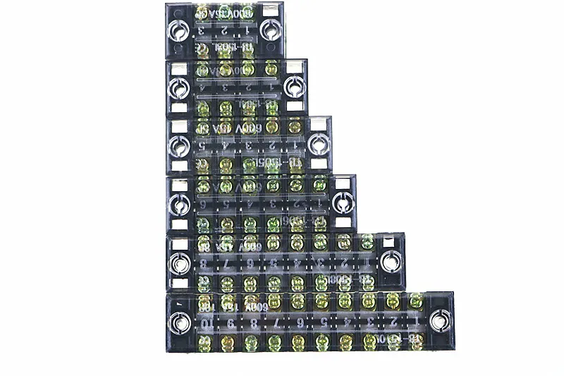 

1Pcs Dual Row Screw Terminal Block Strip 600V 15A TB-1503 / TB1504 / TB1506 / TB-1508/Optional
