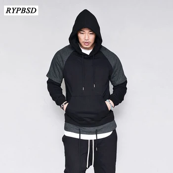 

2018 Fashion Hooded Male Hoodies Autumn Spring Tracksuit Sweatshirt Male Solid Color Long Sleeve Male Hooded Hoodie Pullovers
