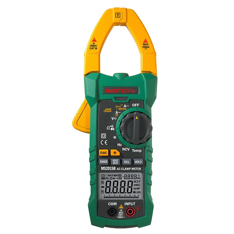 

Mastech MS2015B Digital Clamp On Meter Meters Frequency Resistance Capacitance Multimeter