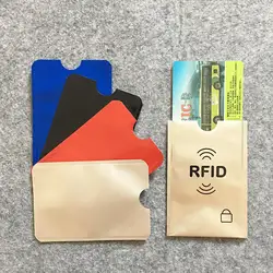 Анти Rfid Цвета блокирование Reader замок банк держатель для карт Id банковская карта защиты корпуса Металл кредитной держатель для карт