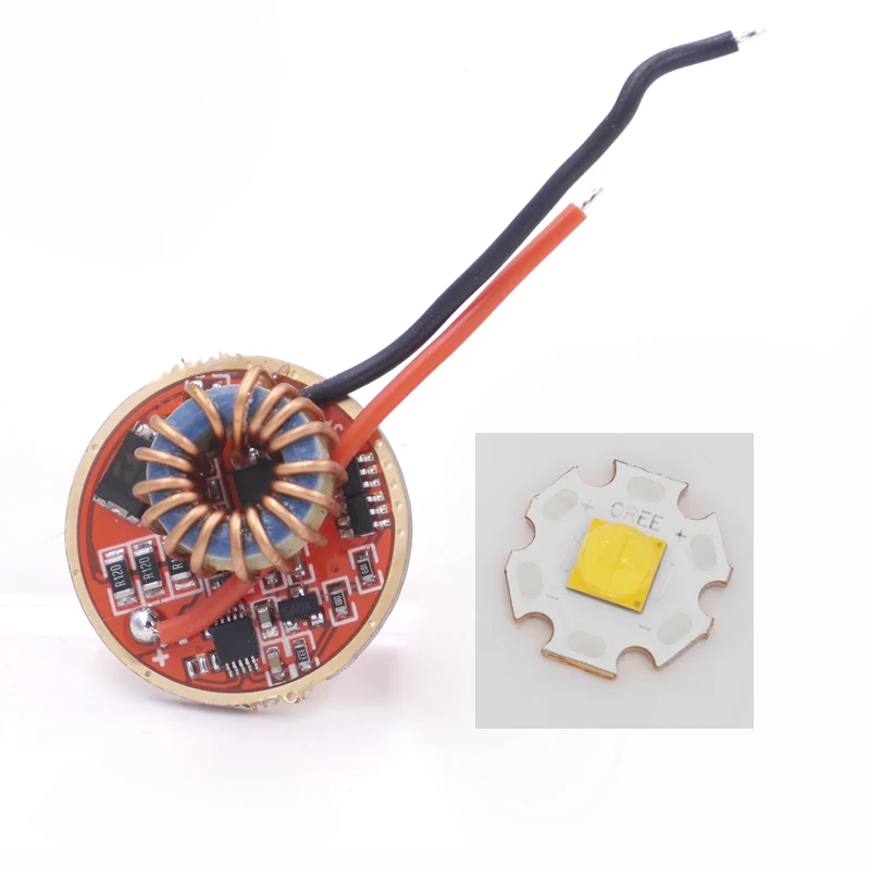 

Cree XHP70.2 6V White 6500K / Warm White 3000K LED Emitter With 20mm DTP Copper pcb+ 26mm 1 Mode or 5 Modes Driver