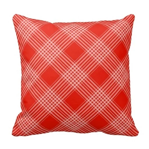 Pillows Cover Red And White font b Tartan b font Checkered Pattern Pillow Case Size 20
