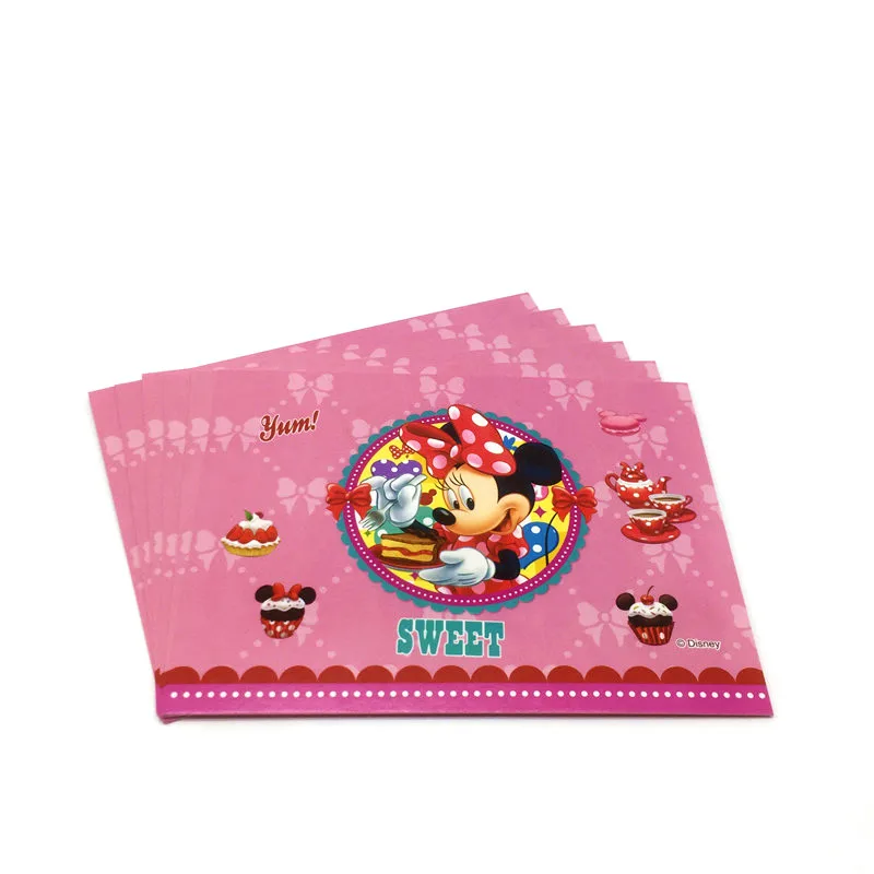 Party Supply Disney Minnie Mouse Greeting Card Invitation Card For