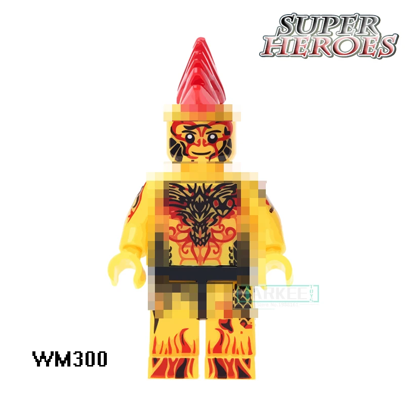 Один продажи строительных блоков игрушки WM300 г-н невероятный Super Heroes куклы