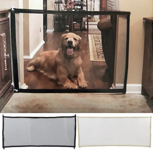 2018 Dropshipping Dog Gate The Ingenious Mesh Magic Pet Gate For Dogs Safe Guard and Install Pet Dog Safety Enclosure Dog Fences