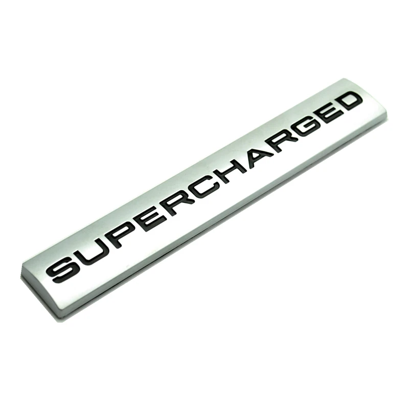 SUPERCHARGED Спортивная Автомобильная Наклейка металлическая эмблема авто значок наклейка для Supercharged Range Rover SPORT - Цвет: Silver Supercharged