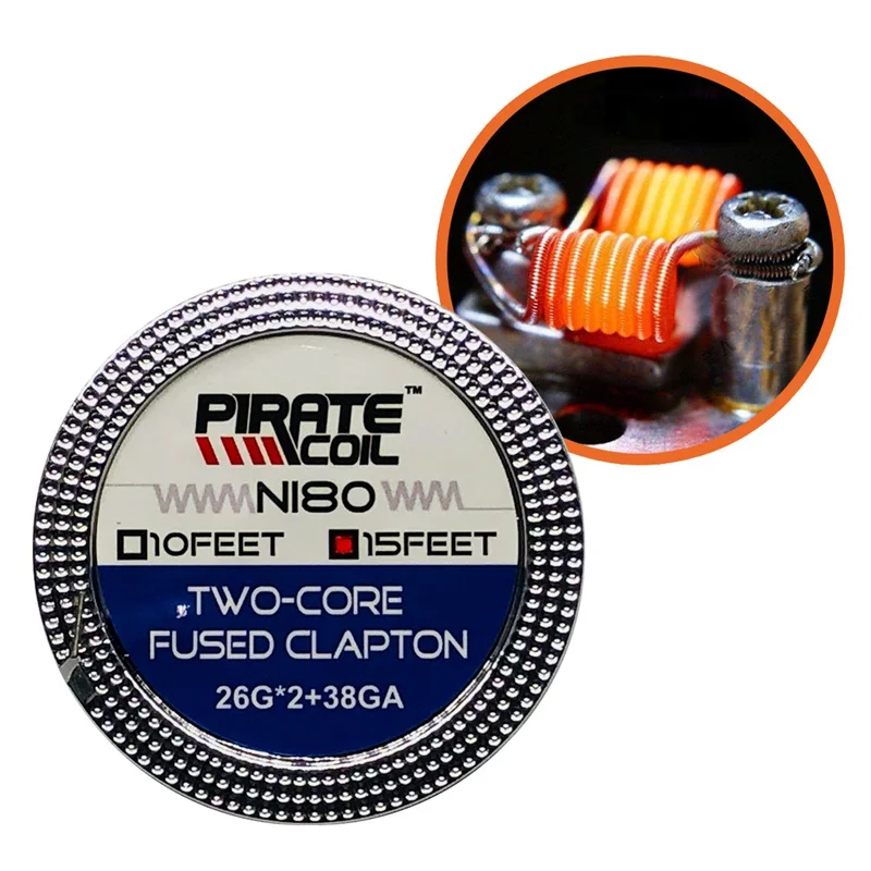 

PIRATE COIL NI80 Stainless Steel Heating Wire DIY E-cigarette Accessories Resistance Clapton Alien Wire Wire Coil 5M