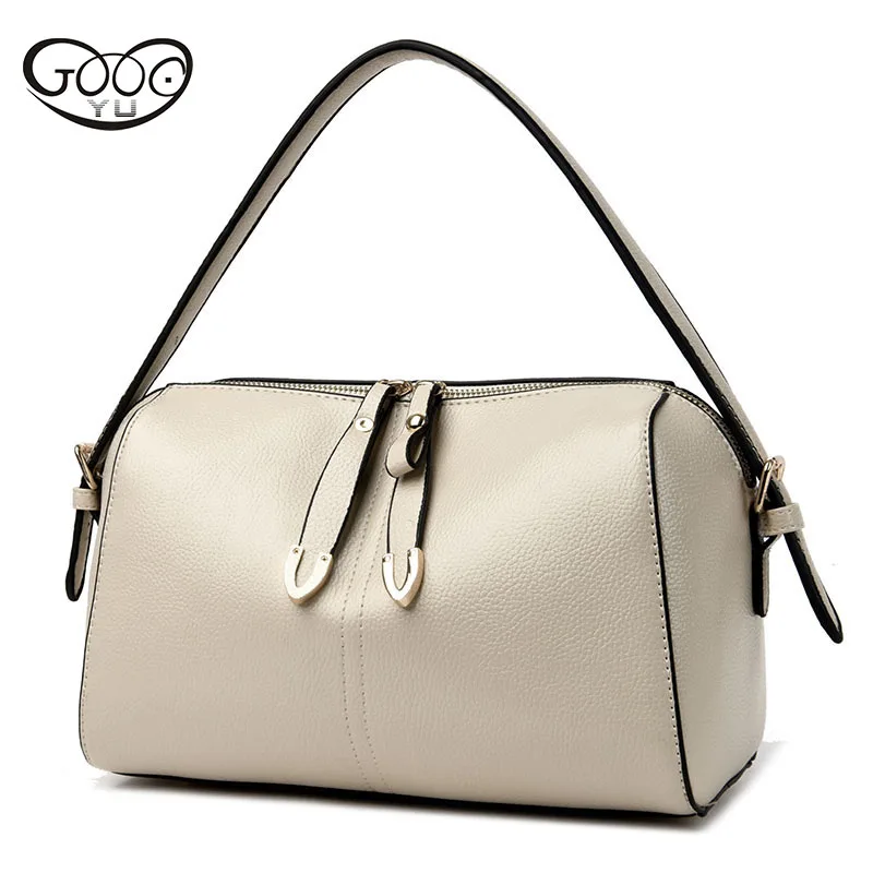 

New European and American fashion simple shoulder bag large capacity PU leather round female handbag mobile phone handbag