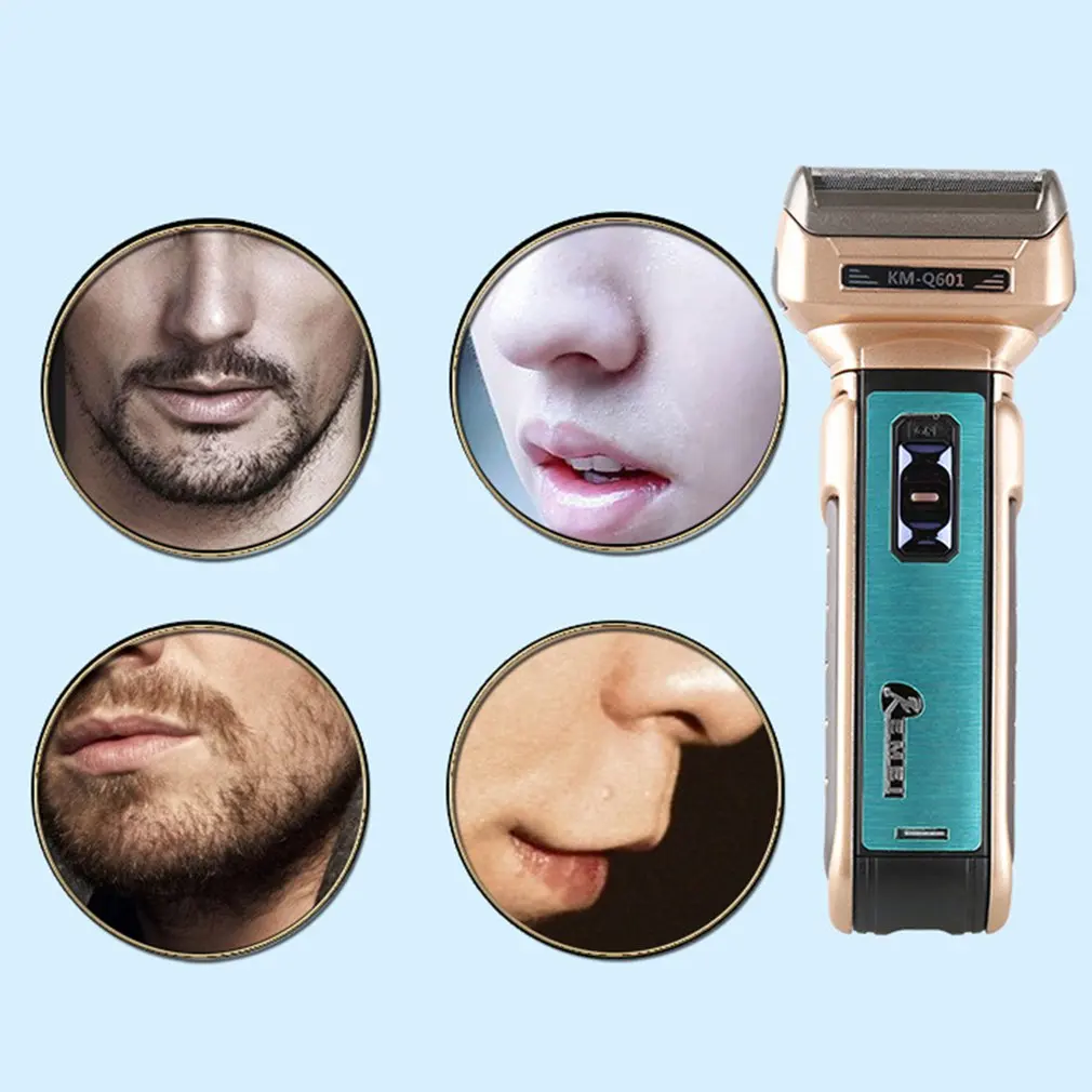 

KM-Q601 Reciprocating Charging type Electric Shaver With Hair Cutter Twin Blades Multifunctional Travel Use Safe shaver For men