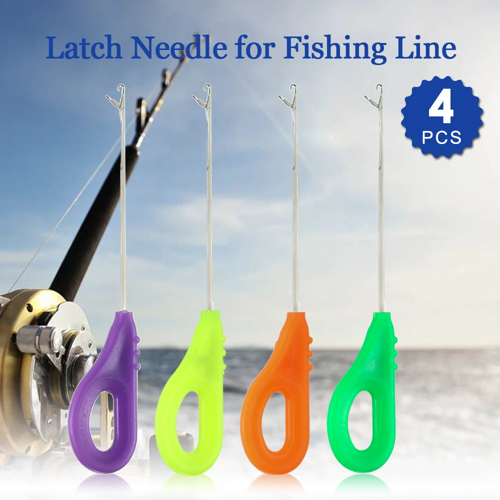 

4PCS Fishing Needle Stainless Bait Needle Driller Too Boilies Drill Baiting Needle Carp Fishing Tools