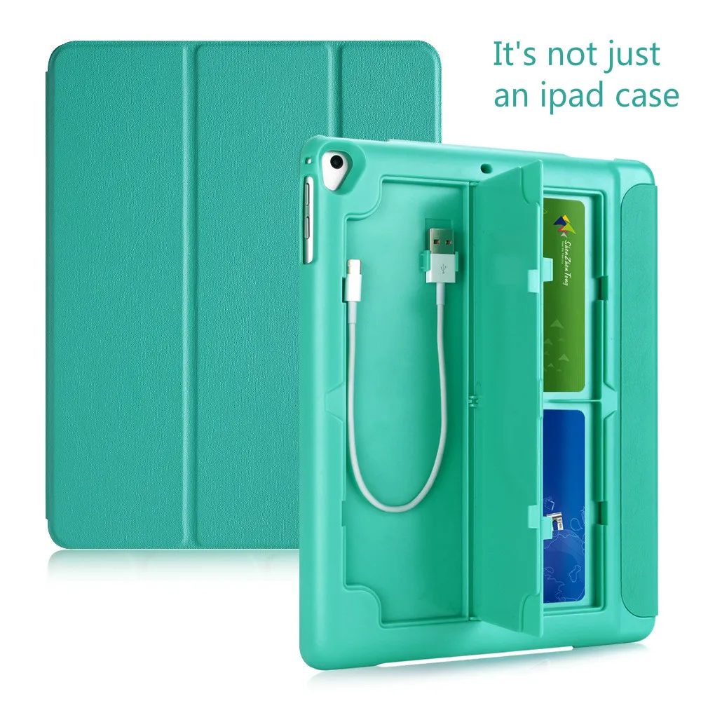 Smart Case For iPad 9.7 2017 Cover Kickstand with Pencil Slot with