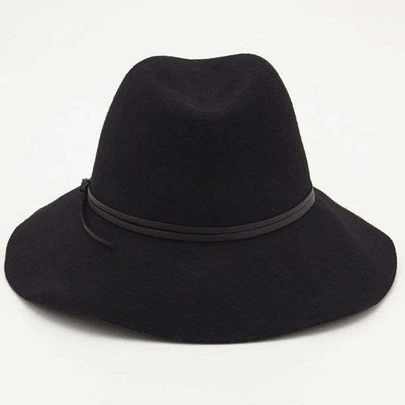 Прямая, уличная шерстяная фетровая шляпа, для женщин/мужчин, как Регулируемый 54-57,5 см платье Fedora cap с хорошей коробкой