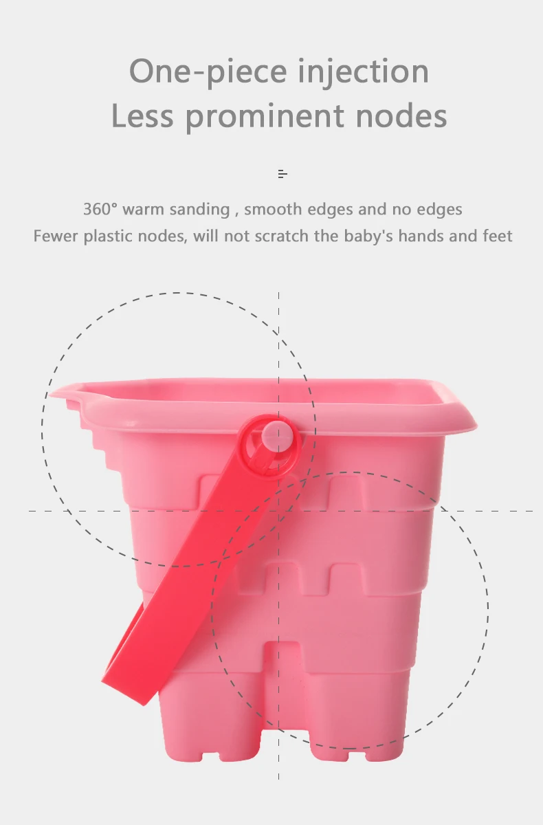 Brinquedos de Praia Brinquedos para Crianças Sandbox Areia Conjunto Brinquedo Praia Cubo Eco-friendly Colorido Castelo Balde pc - Pvc pá 13 Pçs 9 Brinquedos p areia e praia
