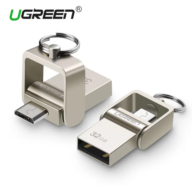 Ugreen USB Flash Drive, 64GB Metal OTG Pendrive High Speed USB Memory Stick 32GB pen Drive Real