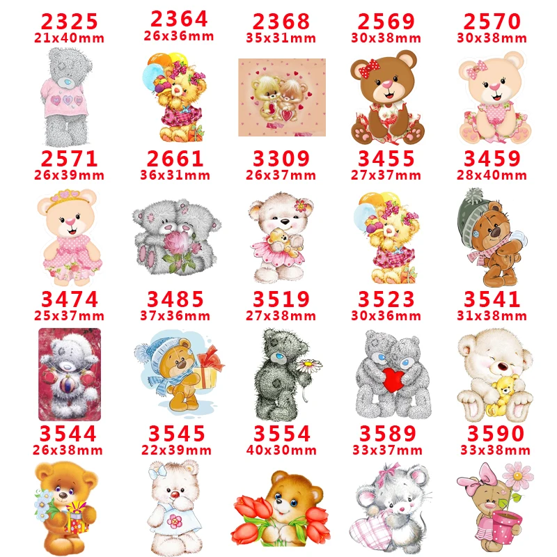 

DIY Craft Supplies cartoon character flat back planar resin 30 pieces. PR-2325-3590