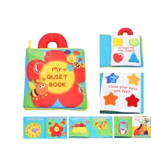 Новые детские игрушки для новорожденных Тканевые книги раннего развития Цвета формы образования для мальчиков и девочек мягкие книги свободное падение