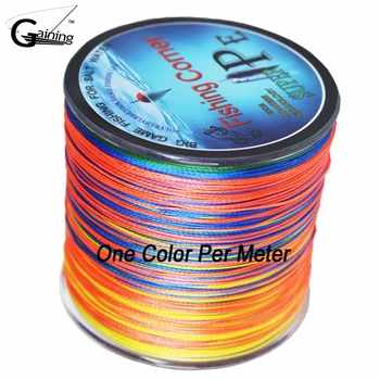 

Gaining 8 strands Braided Fishing Line Japan Multifilament PE Braid Line One Color Per Meter PE Fishing Line 10LB - 200LB