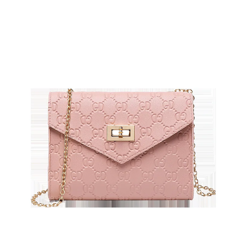 

2019 Embossing Gd Single Shoulder Span Small Square Package Trend Joker Chain Small Bag Woman Versatile China Cover Fashion B307