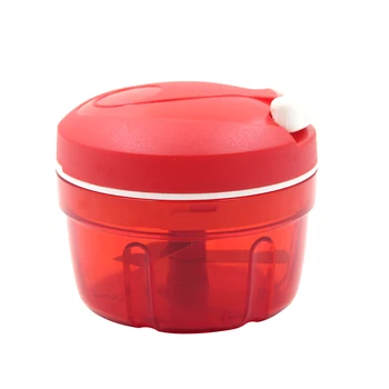 

50Pcs red manual food chopper meat machine crusher blender via EMS or dhl dilvery