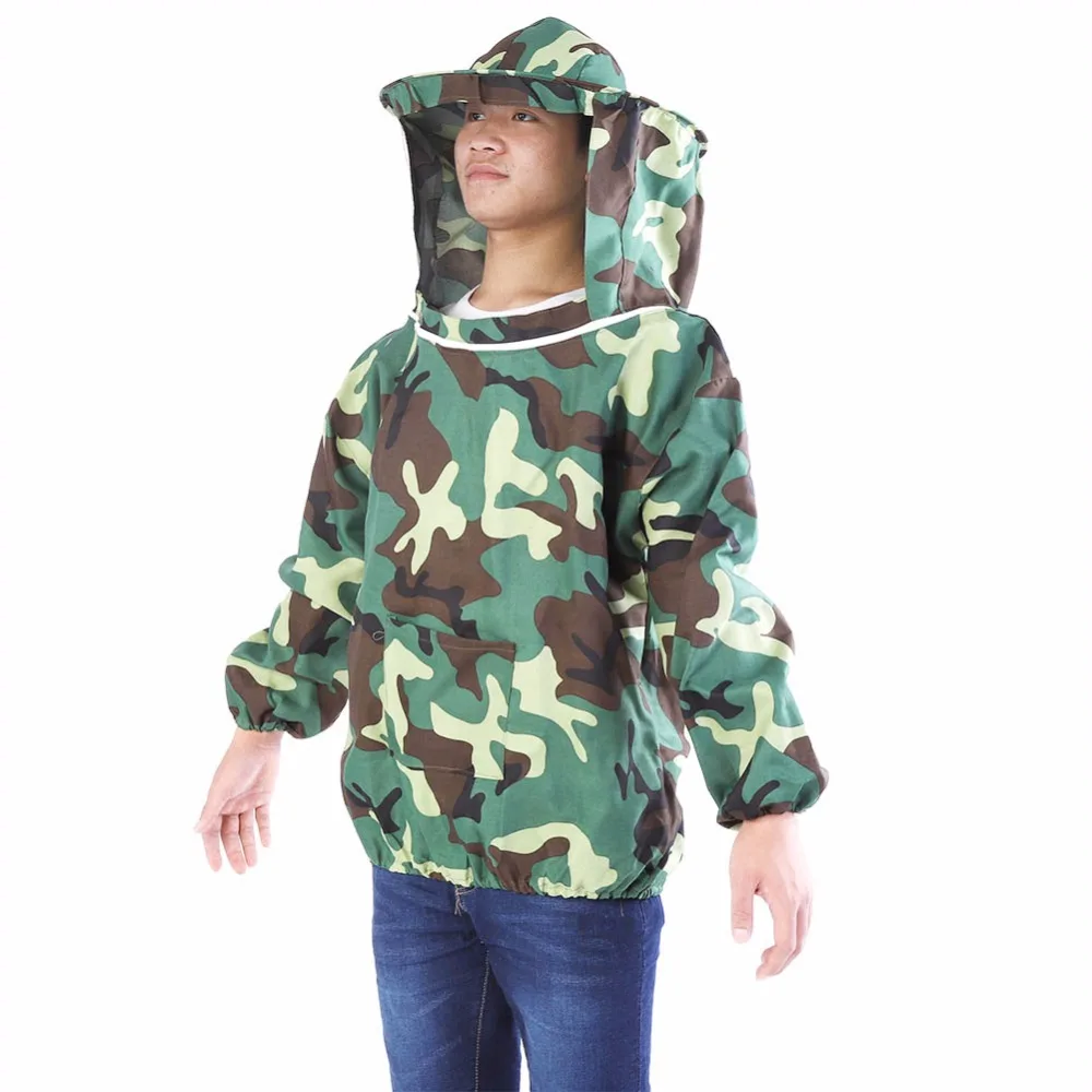 Beekeeper Jacket Suit Beekeeping Protective Equipment with Hooded Veil