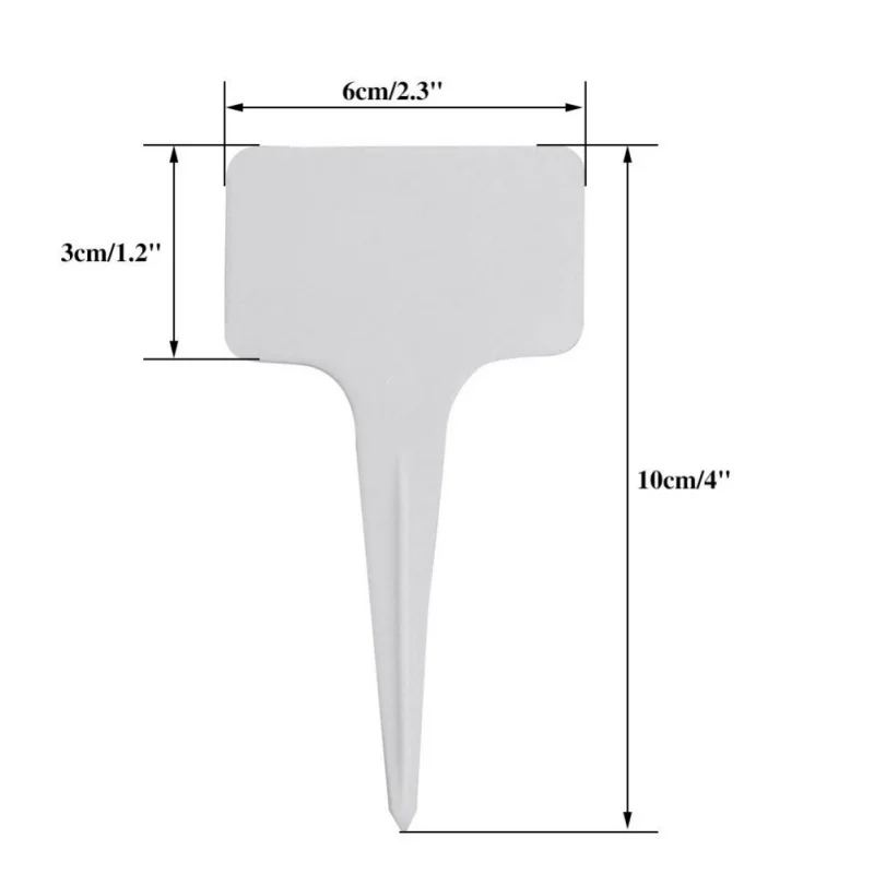 100 шт Т-типа пластиковые водонепроницаемые этикетки растений садовые украшения наклейки для садоводства Детские Цветочные бирки