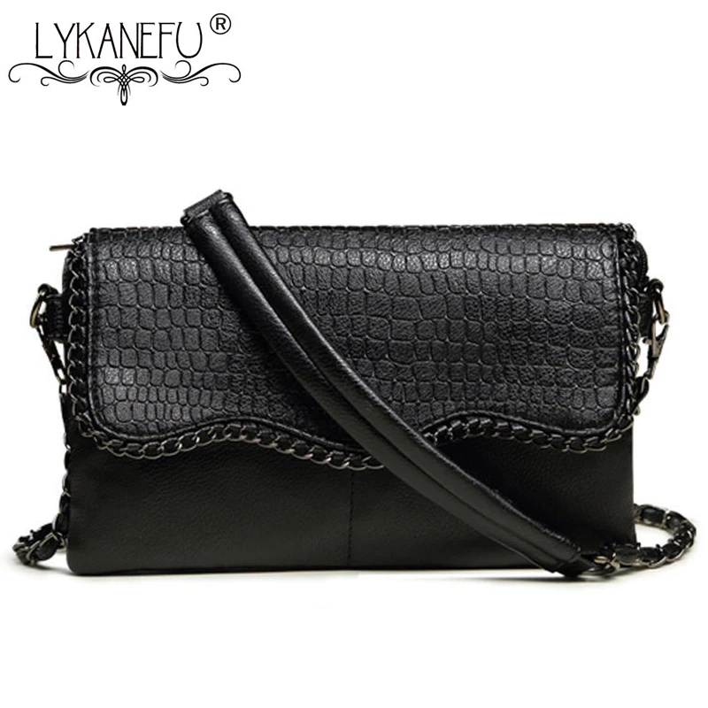LYKANEFU Black Women Messenger Bags Small Chain Handbag Designer Clutch Purse Cross body Bag Ladies PU Leather Clutch Purse LYKANEFU Black Women Messenger Bags Small Chain Handbag Designer Clutch Purse Cross body Bag Ladies PU Leather Clutch Purse