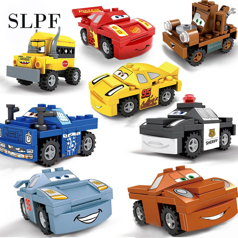 

SLPF Racing Car Compatibie Legoing Building Blocks Toy Assemble Model Kit DIY Educational Children Christmas Birthday Gift N05