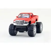 Children Kids Kinsmart Dodge Ram Big Foot Off Road Model Truck 1:44 KT5338 5inch Diecast Metal Alloy Cars Toy Pull Back Gift