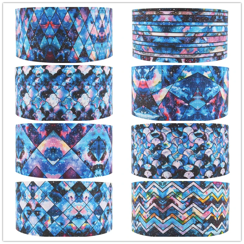 

Q&N ribbon Galaxy Grosgrain Ribbons FOE Making Hair Bows Wedding Decorative Gift Box Wrapping DIY Crafts